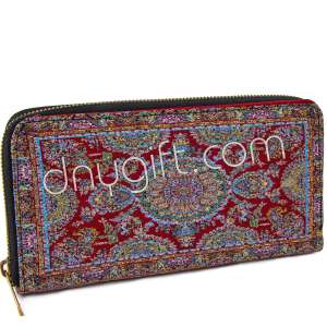 Turkish Patterned Women Woven Wallet Big Size