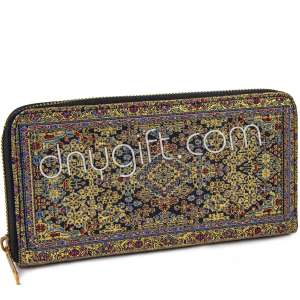 Turkish Patterned Women Woven Wallet Big Size