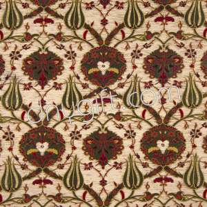 Turkish Patterned Cream Fabric 1893
