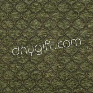 Turkish Patterned Green Chenille Fabric