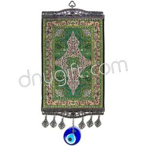 20 cm Turkish Miniature Carpet Designed Woven Wall Hanging Ornament 81