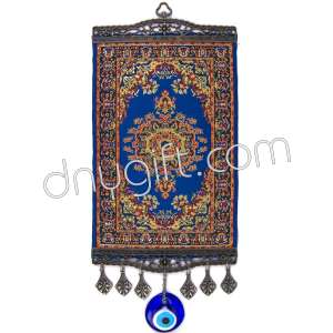 20 cm Turkish Miniature Carpet Designed Woven Wall Hanging Ornament 88