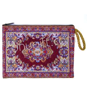 Woven Traditional Turkish Designed Passport Case With Zipper