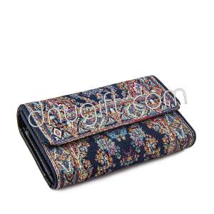 Turkish Patterned Women Woven Capped Wallet