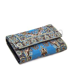 Turkish Patterned Women Woven Capped Wallet