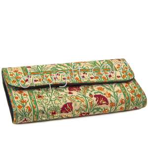 Turkish Patterned Women Woven Capped Wallet