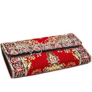 Turkish Patterned Women Woven Capped Wallet