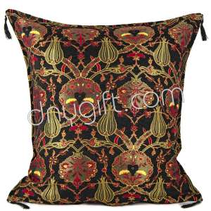 70x70 Black Turkish Cushion Cover