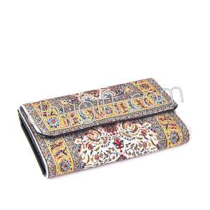 Turkish Patterned Women Woven Capped Wallet