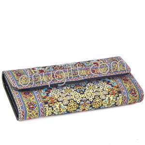 Turkish Patterned Women Woven Capped Wallet