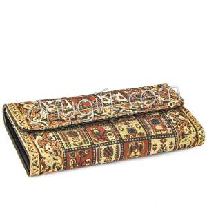 Turkish Patterned Women Woven Capped Wallet