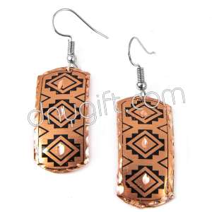 Turkish Design Copper Earrings 126