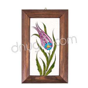 10x20 Framed Hand Painting Turkish Ceramic Tile