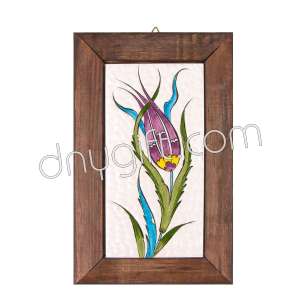 10x20 Framed Hand Painting Turkish Ceramic Tile
