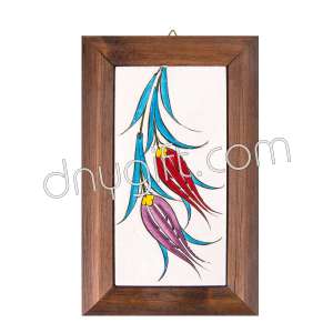 10x20 Framed Hand Painting Turkish Ceramic Tile