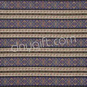 Goblen İnce Kilim Desenli Mor Siyah Kumaş