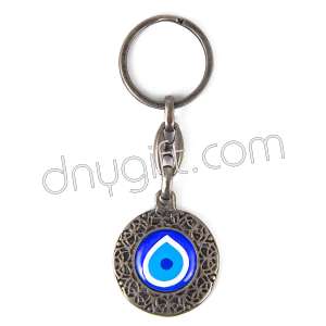 Metal Antique Evil Eye  Keychain