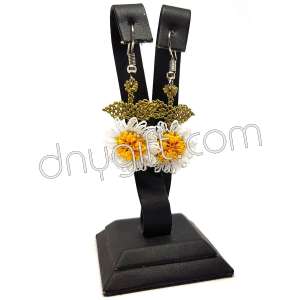 Needle Lace Daisy Earrings