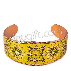 Yellow Turkish Traditional Copper Bracelet