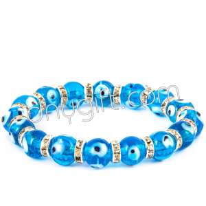 10 mm Turkish Blue Evil Eye Bracelet