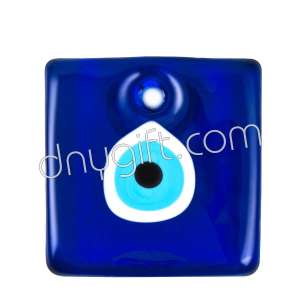 Square Shape Turkish Traditional Evil Eye Wall Hanging Ornament