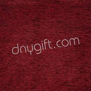 Flat Chenille Fabric In Claret Red