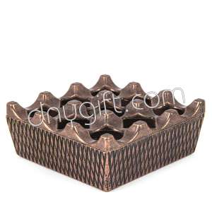 Metalic Ashtray In Bronze Color