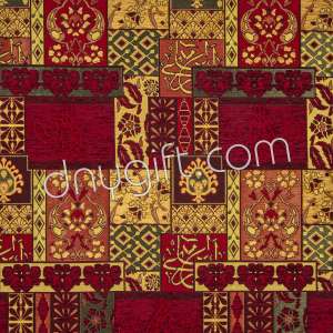 Patchwork Red Fabric