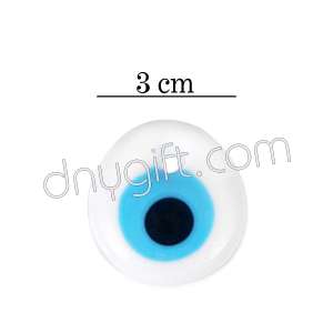 Evil Eye Bead In White-Blue