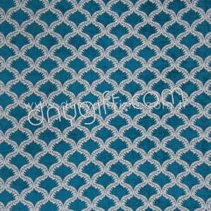 Turquois Leaf  Micro Fabric