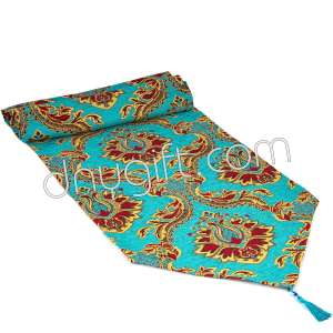 40x180 Turkish Patterned Turquois Runner