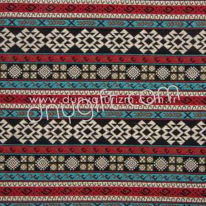 Coton BlackDesigned Turkish Fabric 