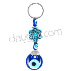 Turquoise Flover Figured Key Chain