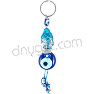 Turquoise Fish Figured Key Chain