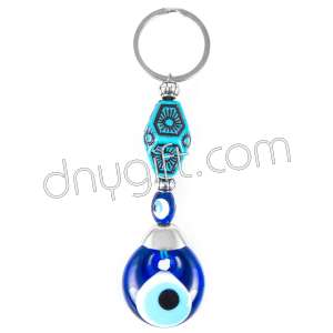 Turquoise Figured Key Chain