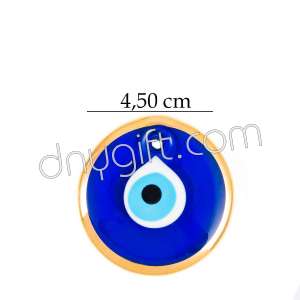 0 no Golden Gilded Turkish Evil Eye Bead