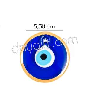 1 no Golden Gilded Turkish Evil Eye Bead