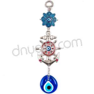 Metal Colorful Bell Turkish Evil Eyes Beaded Wall Hanging Ornament