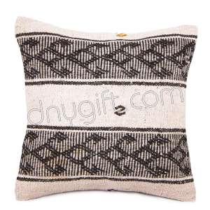 40x40 Hand Woven Old Kilim Cushion Cover