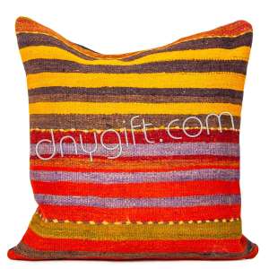 45x45 Hand Woven Old Kilim Cushion Cover