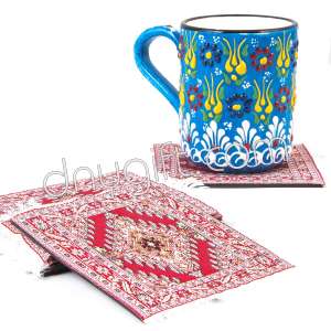 Turkish Miniature Carpet Woven Tea Coaster