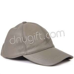 Visor Genuine Leather Hat Green