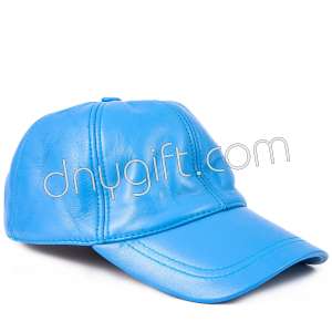 Siperli Deri Şapka Bebe Mavi