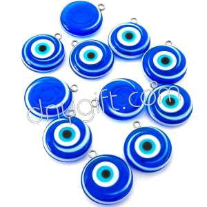 Handmade Turkish Banded Evil Eye Amulet Pendant