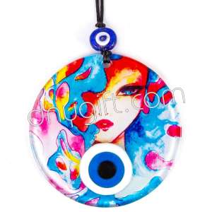 12 Cm Turkish Glass Evil Eye Ornament12 Cm Turkish Glass Evil Eye Ornament