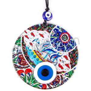 12 Cm Turkish Glass Evil Eye Ornament12 Cm Turkish Glass Evil Eye Ornament