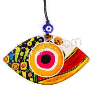 Eye Shaped Turkish Glass Evil Eye Ornament