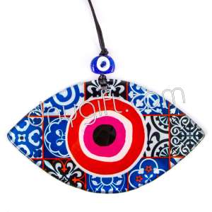 Eye Shaped Turkish Glass Evil Eye Ornament