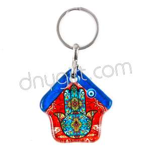 Turkish Glass Home Keychain