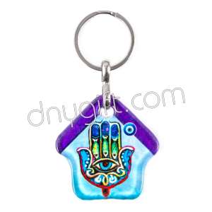 Turkish Glass Home Keychain